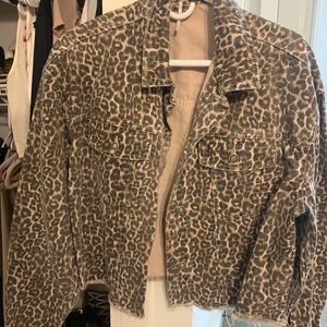 Oversized free people leopard  (or cheetah ) print